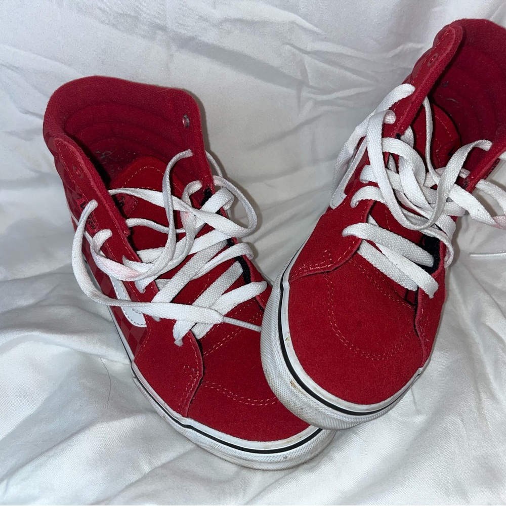 Red High-Top Kids Shoes